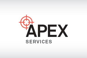 Apex Services with the red Veripos target. 